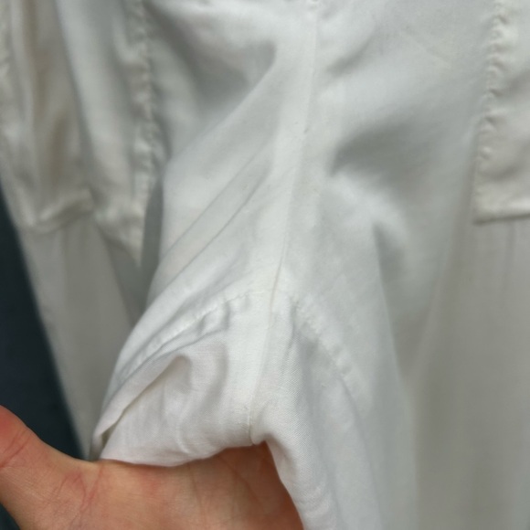 Club Monaco White wide leg pants, size 0 - Picture 10 of 12